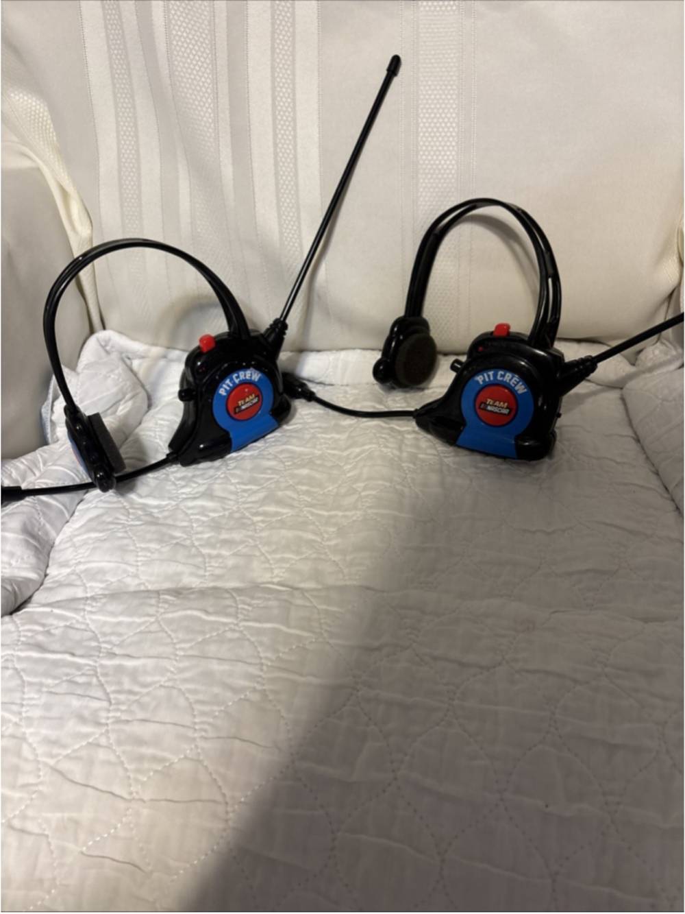 NASCAR Team Pit Crew Toy Walkie Talkies 2-Way Portable 2-Channel Headsets